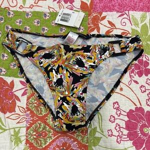 Colorful Patterned Bikini Bottom